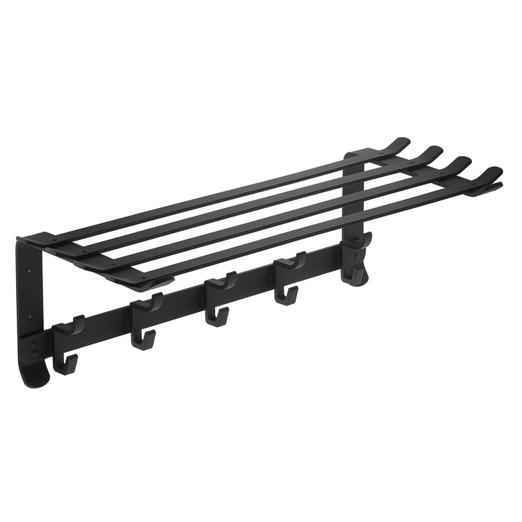رخت آویز حمام تی بی کو مدل ثابت دیواری 50 سانت آلومینیومی مشکی