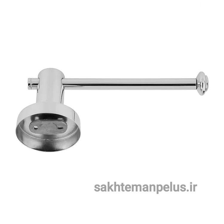 جای رول دستمال توالت دیواری کروز مدل میله ای کوتاه کد 016 کروم