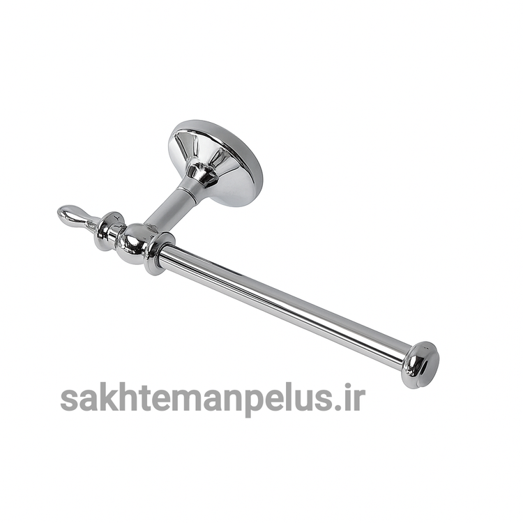 جای رول دستمال توالت دیواری میله ای کوتاه کروز کد 009 کروم براق