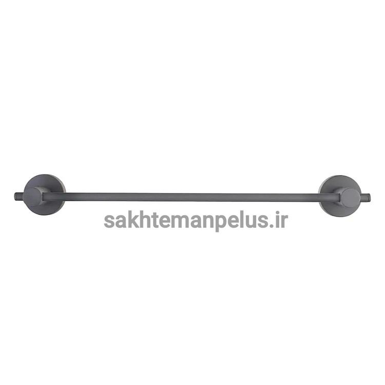 جای حوله دیواری دو پایه بلند سرویس بهداشتی و حمام کروز کد ۰۱۶ طوسی مات