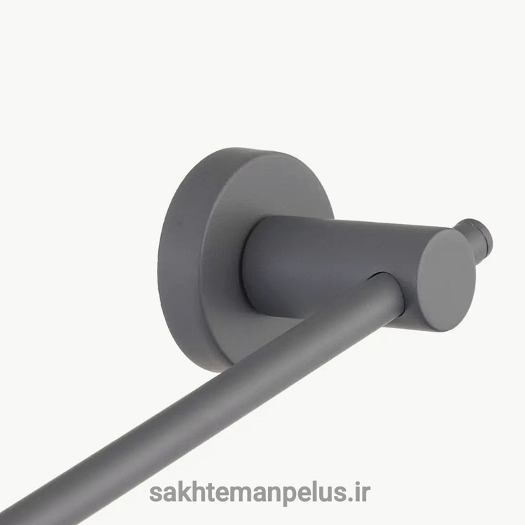 جای حوله دیواری دو پایه بلند سرویس بهداشتی و حمام کروز کد ۰۱۶ طوسی مات