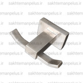 تصویر قلاب حوله دو شاخه دیواری کروم مات گریت