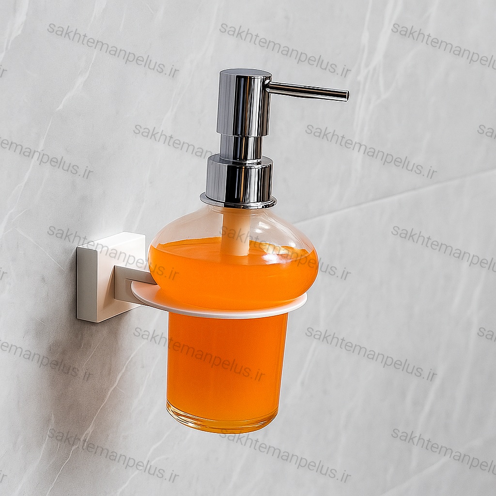 جای مایع دیواری شیشه ای سفید گریت