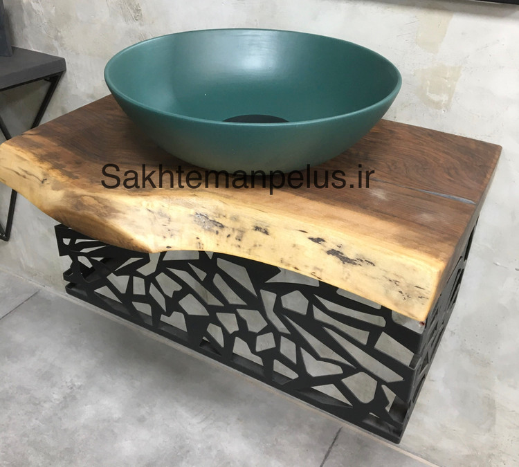 سنگ روشویی رنگی سبز تیره
