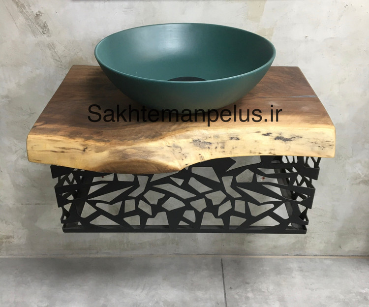 سنگ روشویی رنگی سبز تیره