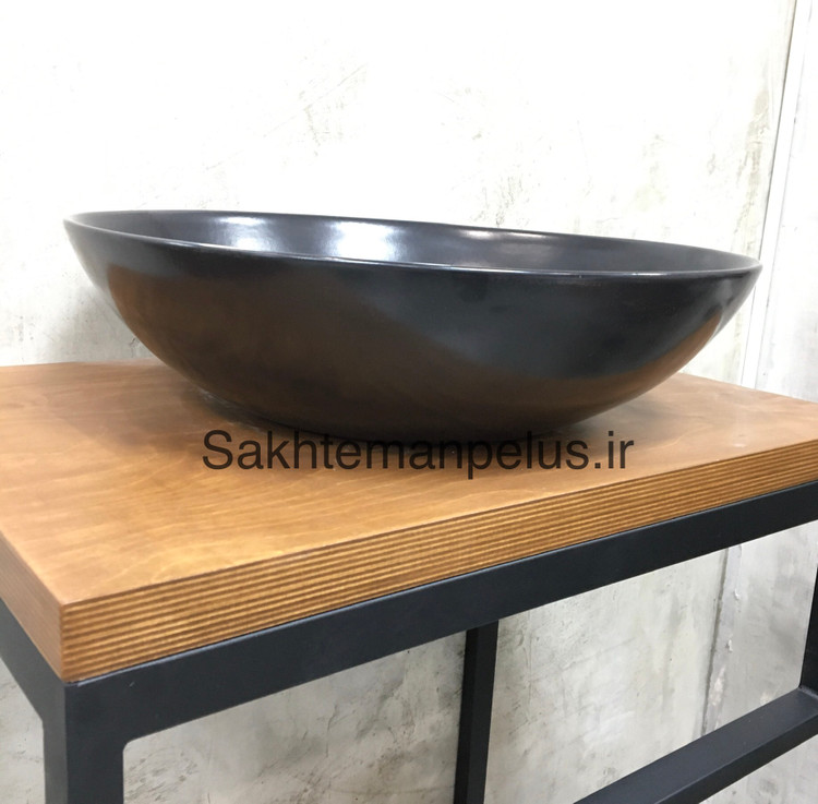 سنگ روشویی رنگی مشکی مات