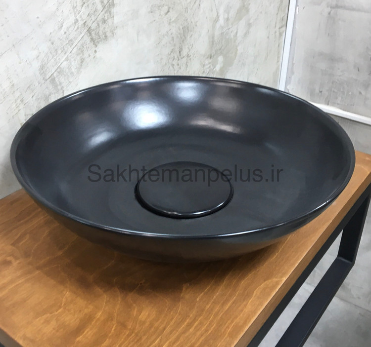 سنگ روشویی رنگی مشکی مات
