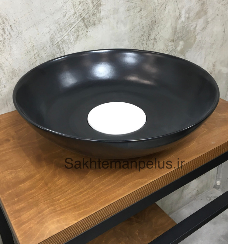 سنگ روشویی رنگی مشکی مات
