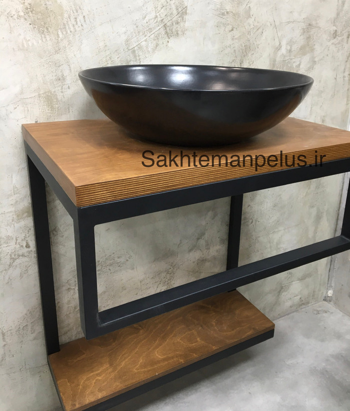 سنگ روشویی رنگی مشکی مات