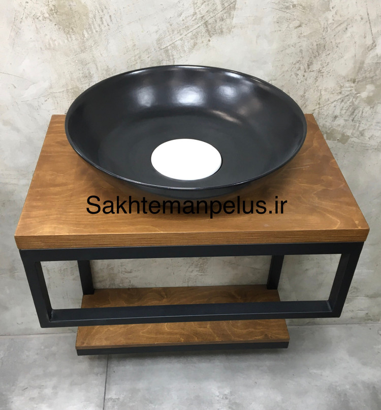 سنگ روشویی رنگی مشکی مات