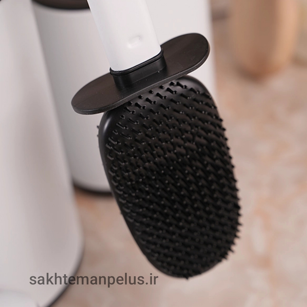 سطل و فرچه ی تک برند پرفکت سایز 3 لیتر بیضی رنگ سفید با پدال آرام بند