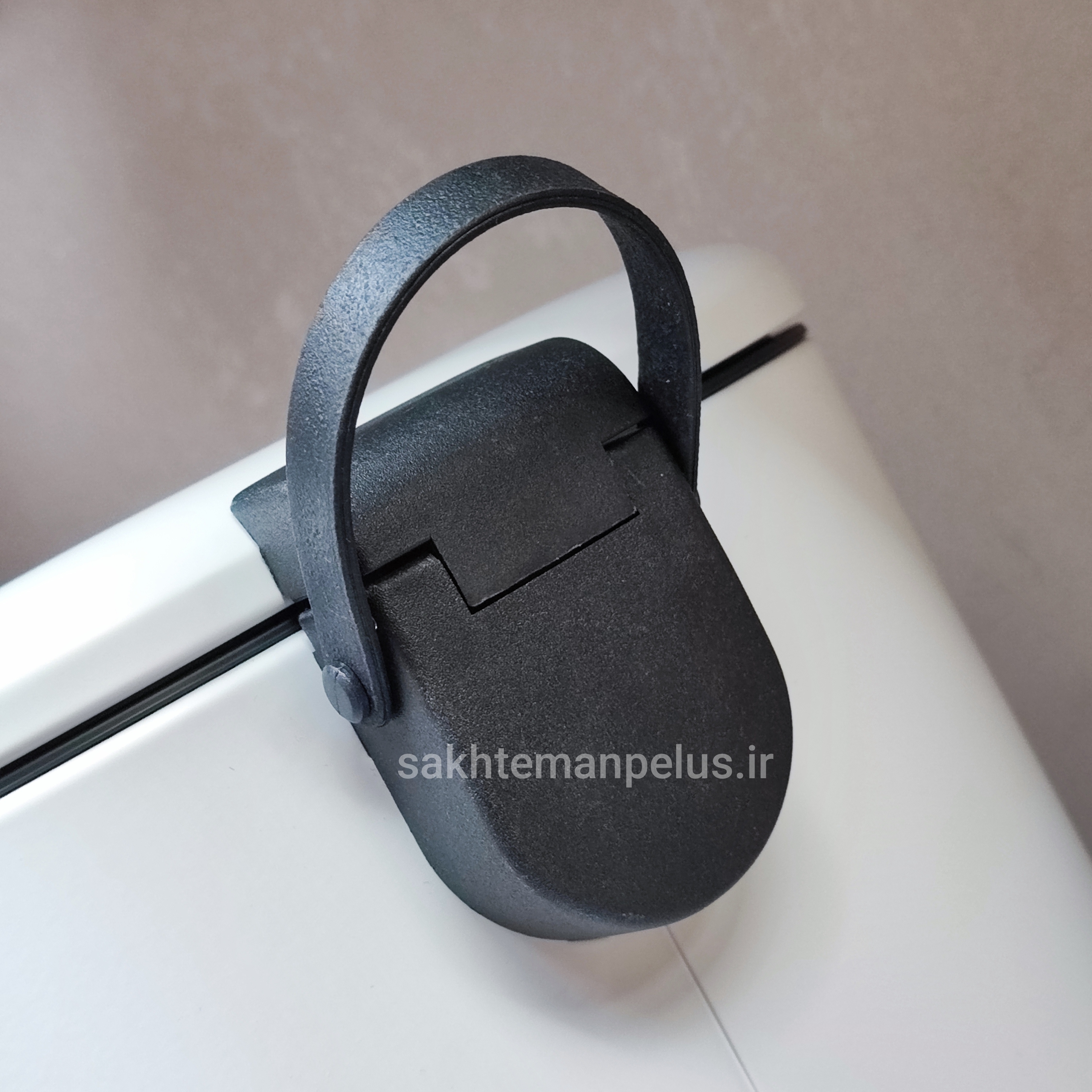 سطل و فرچه ی تک برند پرفکت سایز 3 لیتر بیضی رنگ سفید با پدال آرام بند