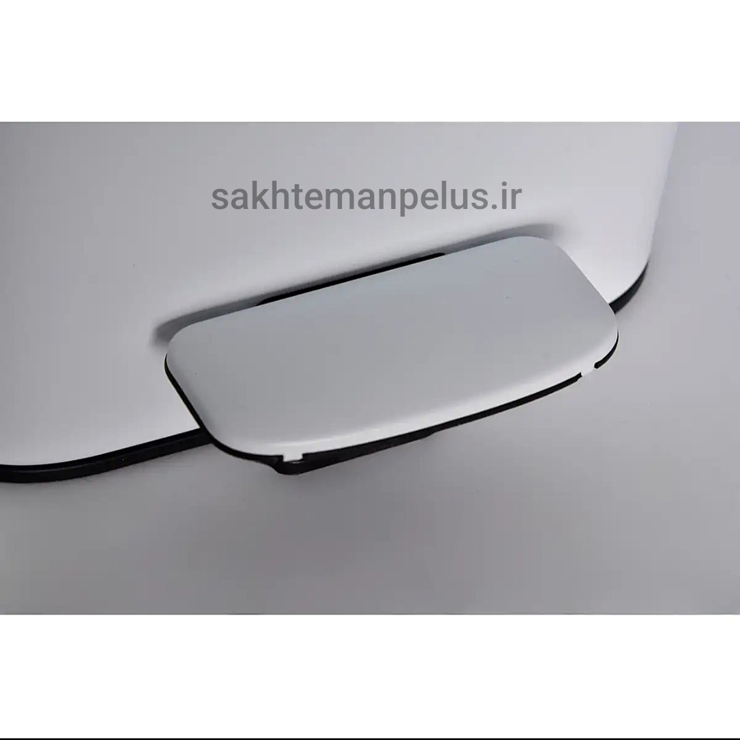 ست سطل و فرچه ۵ لیتر درب تخت مربع اورجینال سفید آرام بند