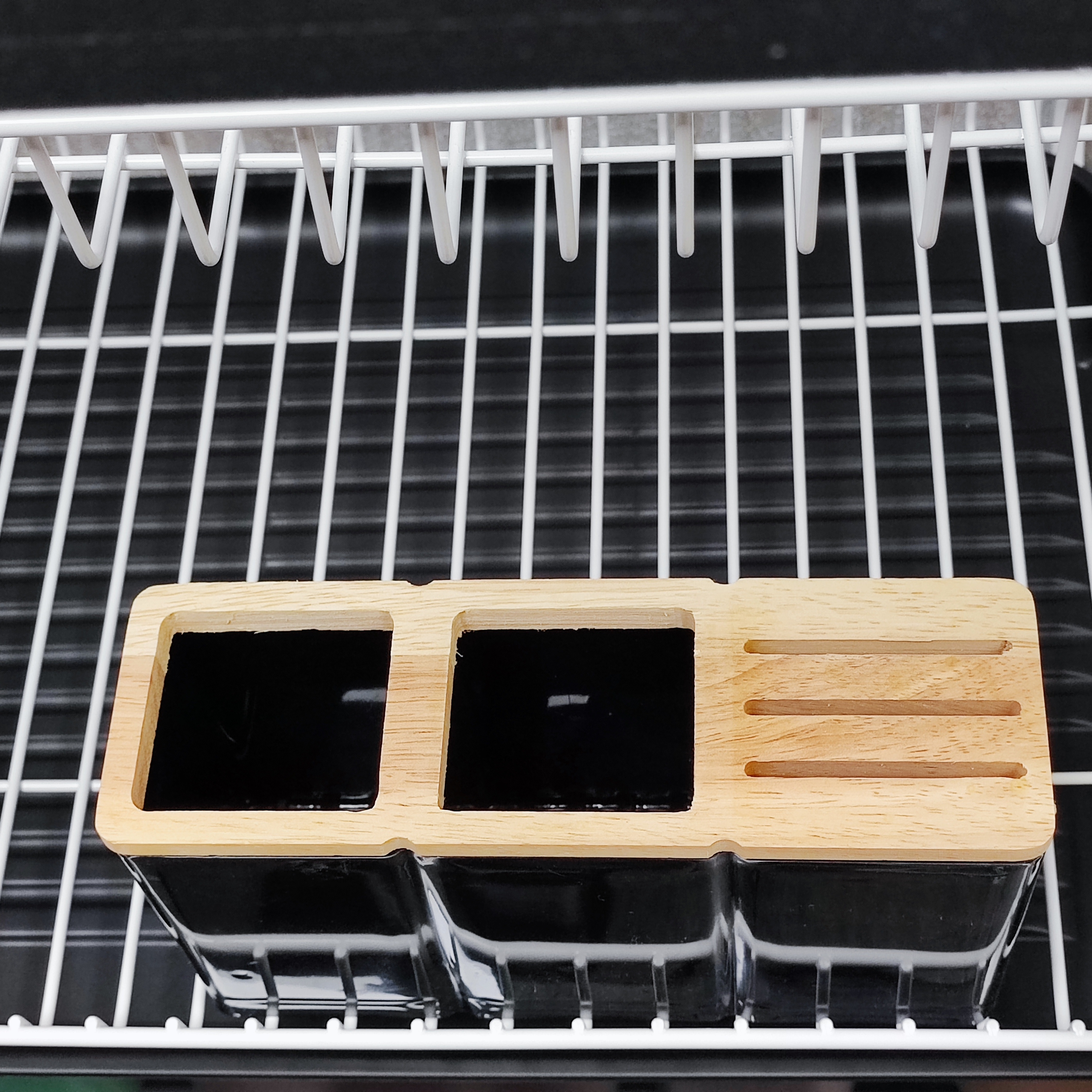 جا ظرفی فلزی یک و نیم طبقه کیمیا سفید اطلس