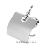 جای رول دستمال توالت دیواری کروز کد ۰۰۹ کروم براق