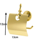 جای رول دستمال توالت دیواری کروز مدل کاوردار کد 009 طلایی براق