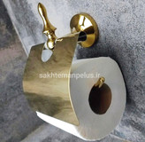 جای رول دستمال توالت دیواری کروز مدل کاوردار کد 009 طلایی براق