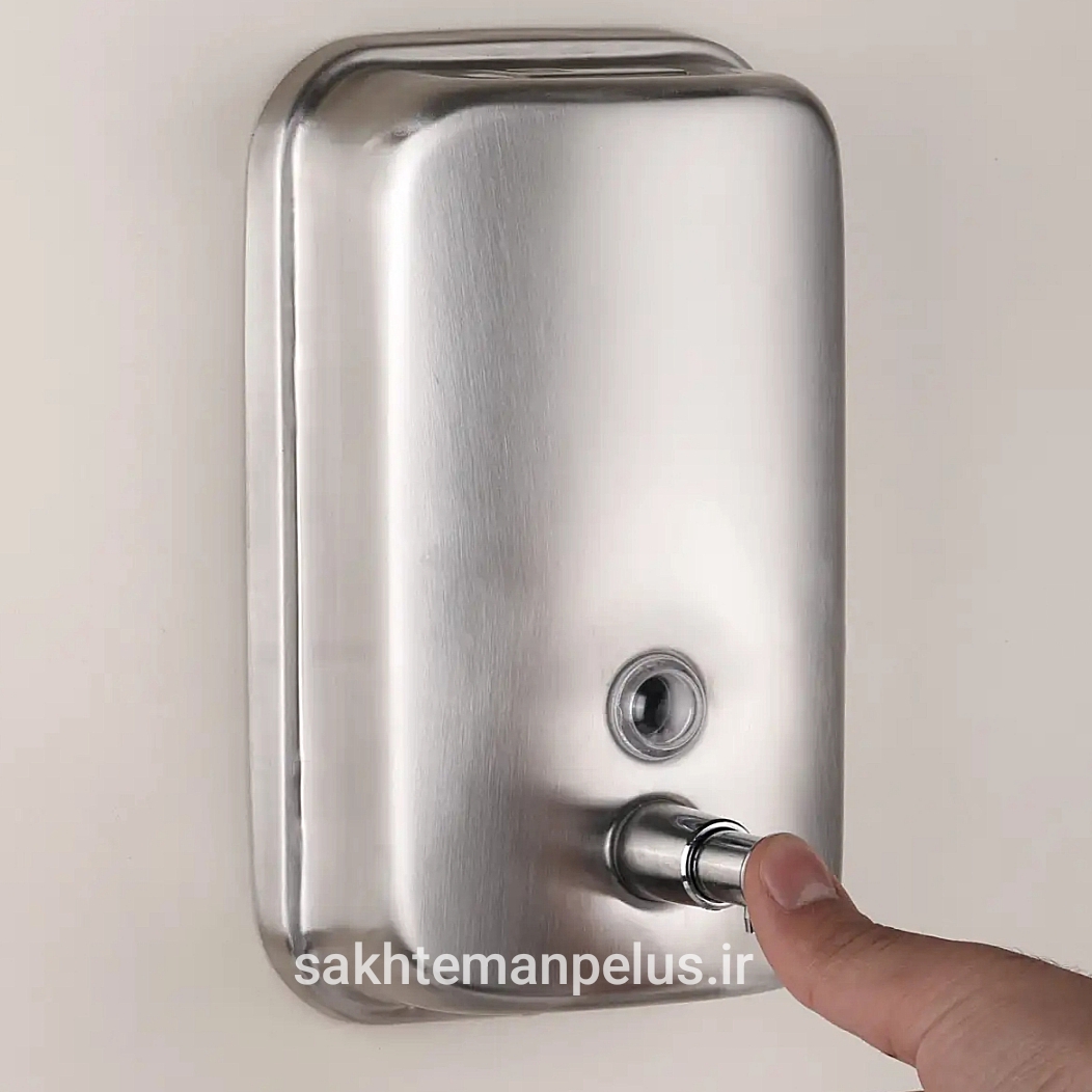 پمپ مایع دستشویی دلفین مدل KH-1000-ss استیل ضد زنگ مات