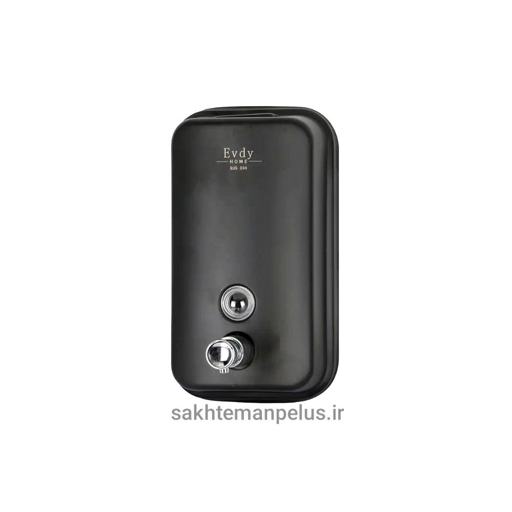 پمپ مایع دستشویی دلفین مدل kh-800-Bl مشکی مات دیواری