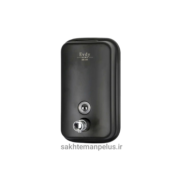 پمپ مایع دستشویی دلفین مدل kh-800-Bl مشکی مات دیواری