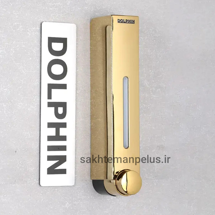 پمپ مایع دستشویی دلفین مدل ama-101 طلایی