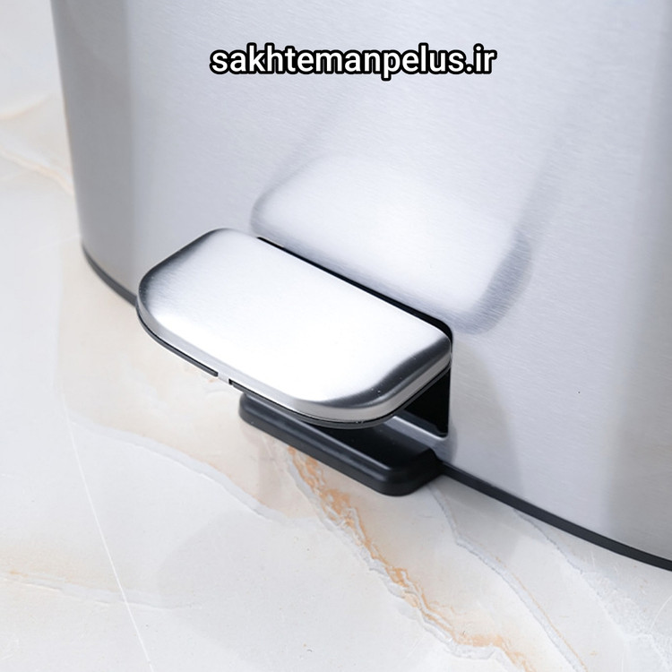 سطل زباله مربع استیل وارداتی 20 لیتری برند اورجینال