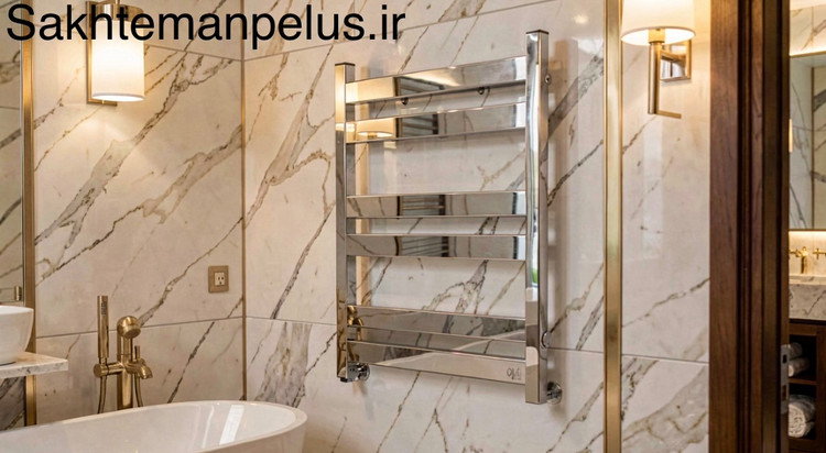 حوله خشک کن فلت 50*60 کروم براق استیل 304