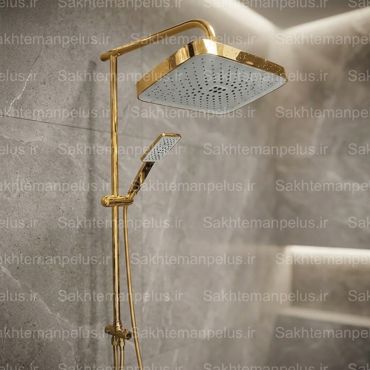 خرید علم دوش حمام یونیورست گینی لوله فیکس مدل ستیا کدSam رنگبندی