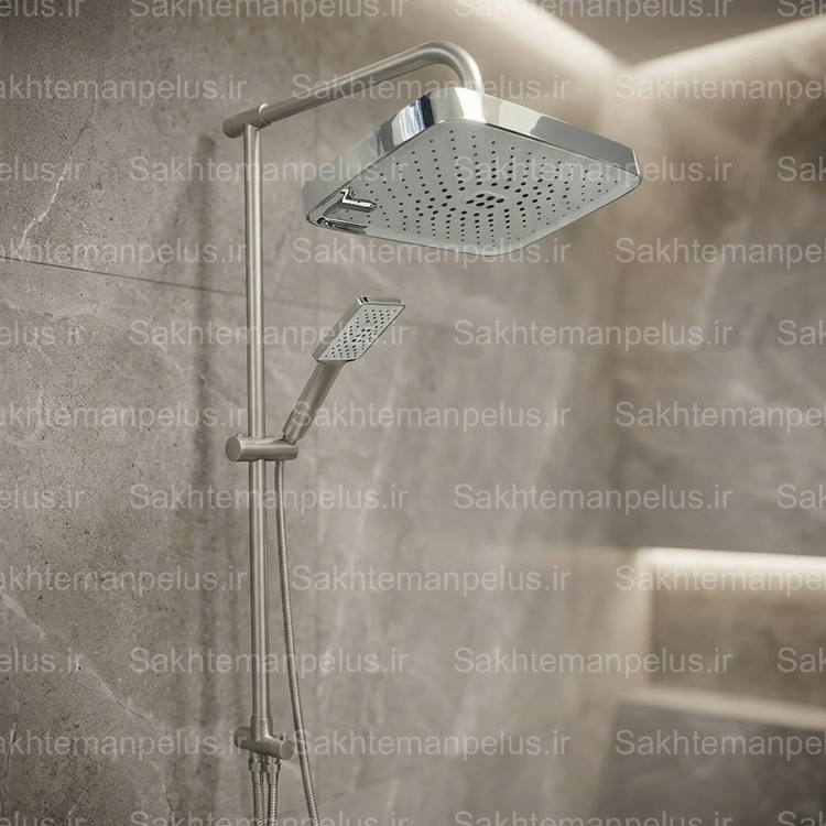 خرید علم دوش حمام یونیورست گینی لوله فیکس مدل ستیا کدSam رنگبندی