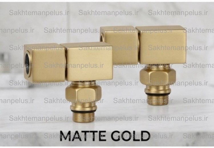 رادیاتور حوله خشک کن استیل طلایی مات فلت